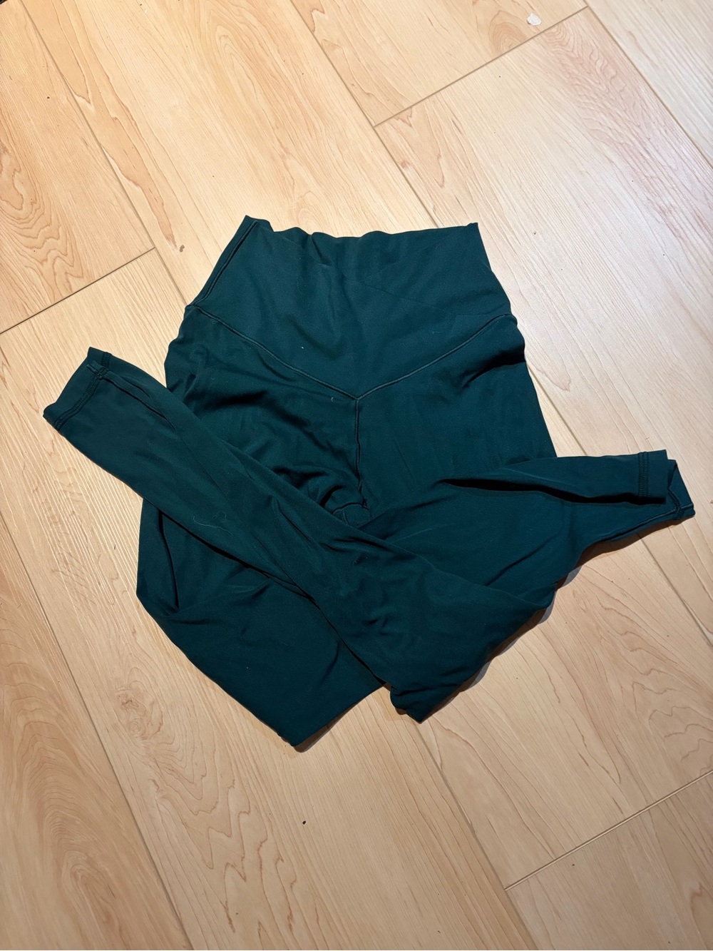 Aerie dark green crossover leggings
